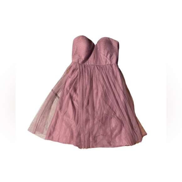 Jenny Yoo Collection Dusty Pink Strapless Tulle Dress Women’s 2 Prom Bridesmaid - Picture 3 of 15